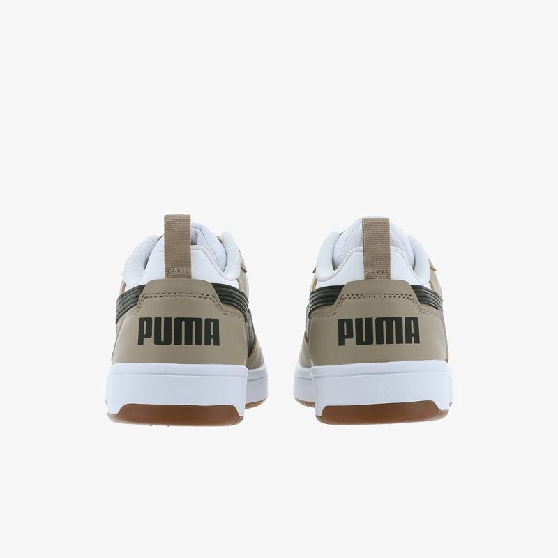 Zapatilla Puma Rebound V6 Hombre Blanco+Beige 392328-52