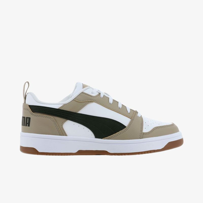 Zapatilla Puma Rebound V6 Hombre Blanco+Beige 392328-52