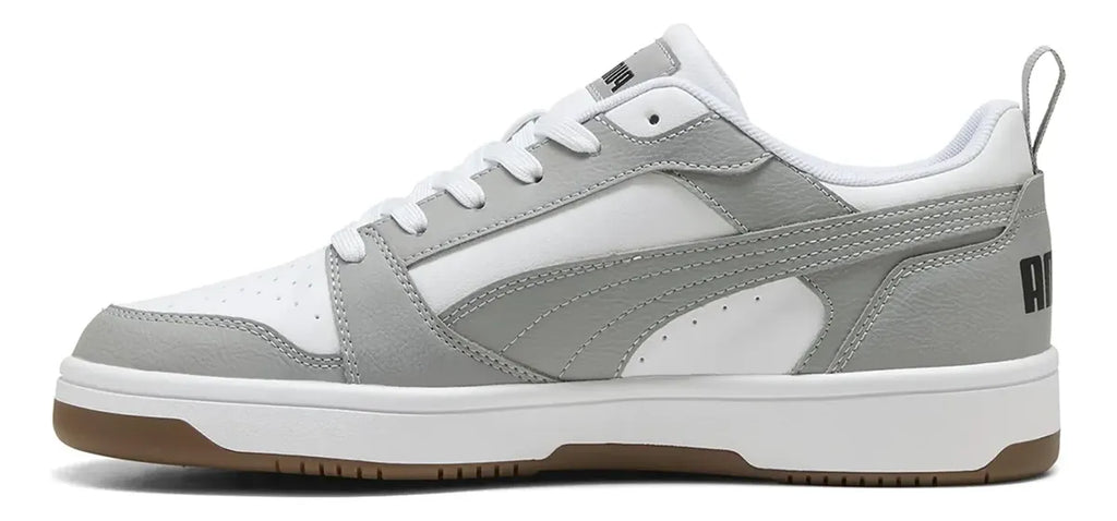 Zapatilla Puma Rebound V6 Hombre Blanco+Gris 392328-53