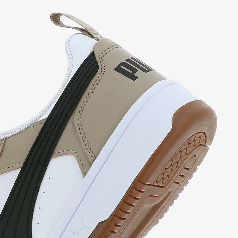 Zapatilla Puma Rebound V6 Hombre Blanco+Beige 392328-52