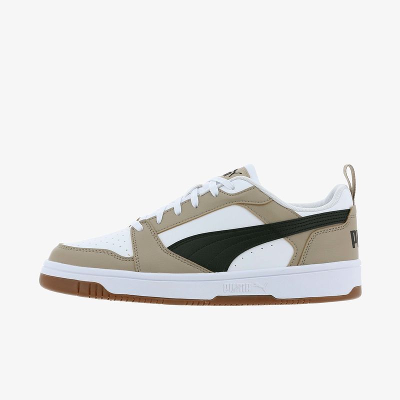 Zapatilla Puma Rebound V6 Hombre Blanco+Beige 392328-52