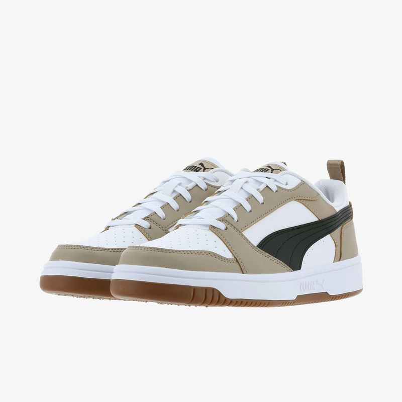 Zapatilla Puma Rebound V6 Hombre Blanco+Beige 392328-52